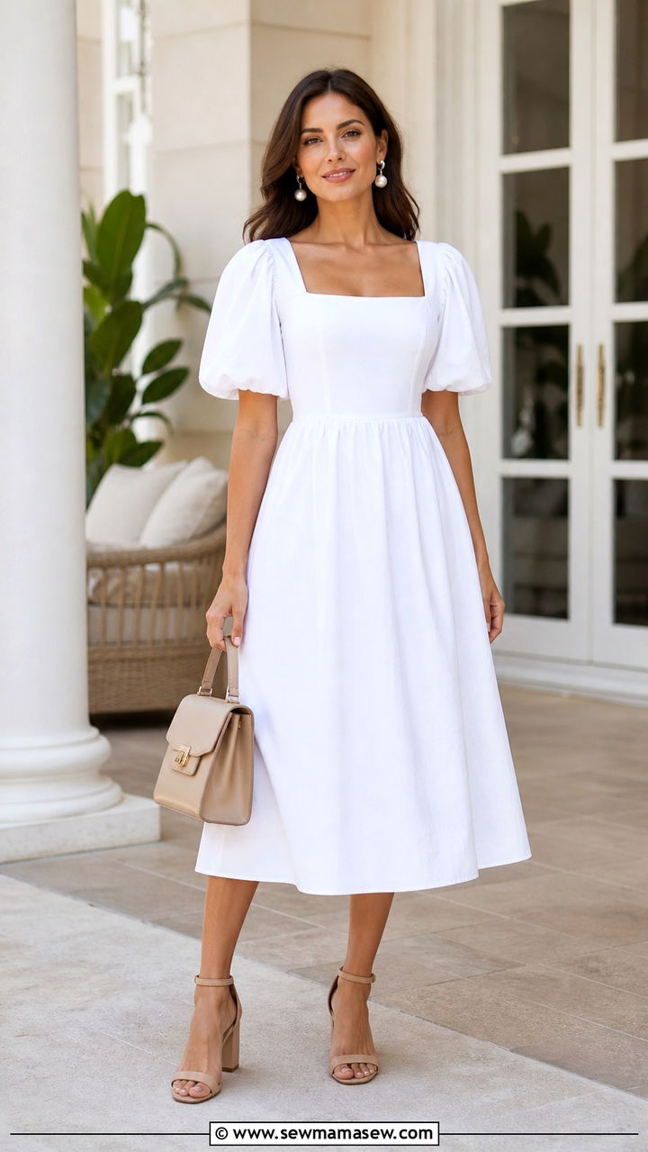 Tank Dress With White Sneakers Outfit - 40 hot weather outfits