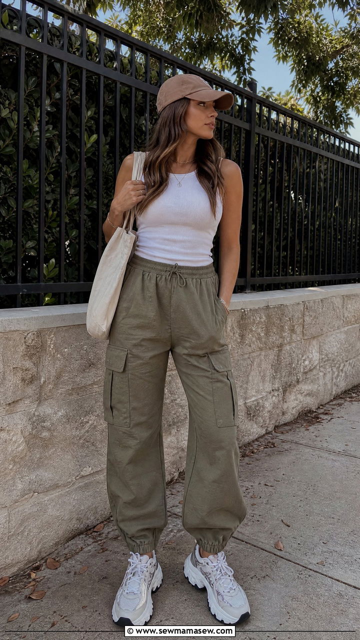 Tank Top and Cargo Joggers Austin Casual - 40 What to wear in Austin