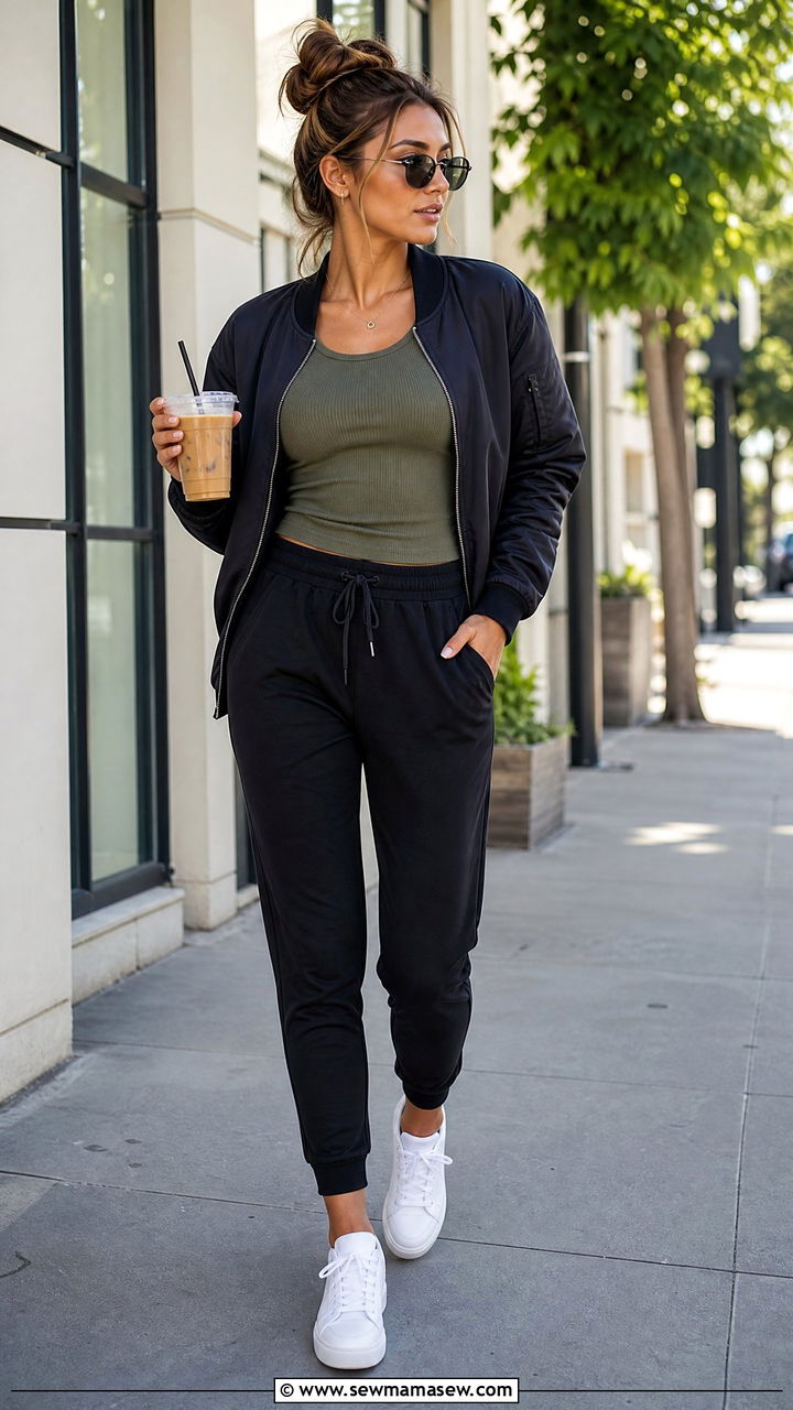 Tank Top with Joggers Outfit - 25 How to style a tank top