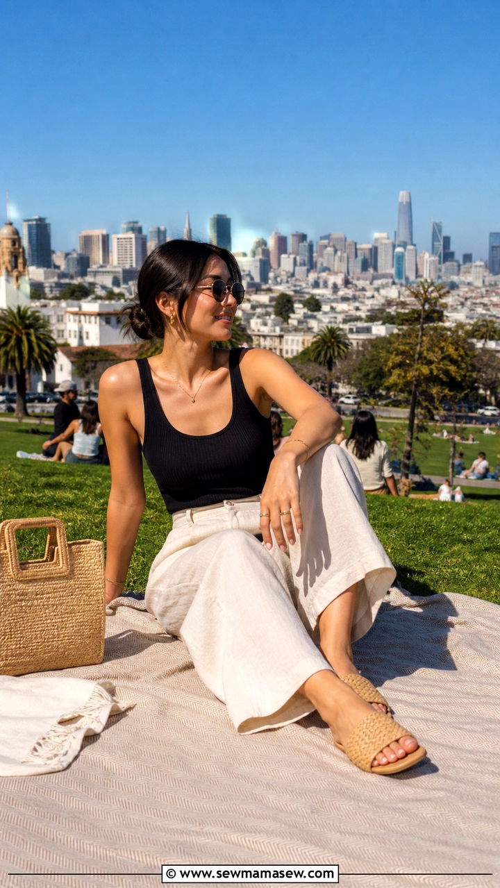 Tank Top with Wide Leg Pants - 40 What to wear in San Francisco