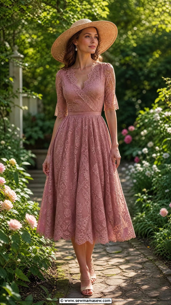 Tea Length Garden Party Dress Spring Birthday Outfit - 40 Spring birthday outfits
