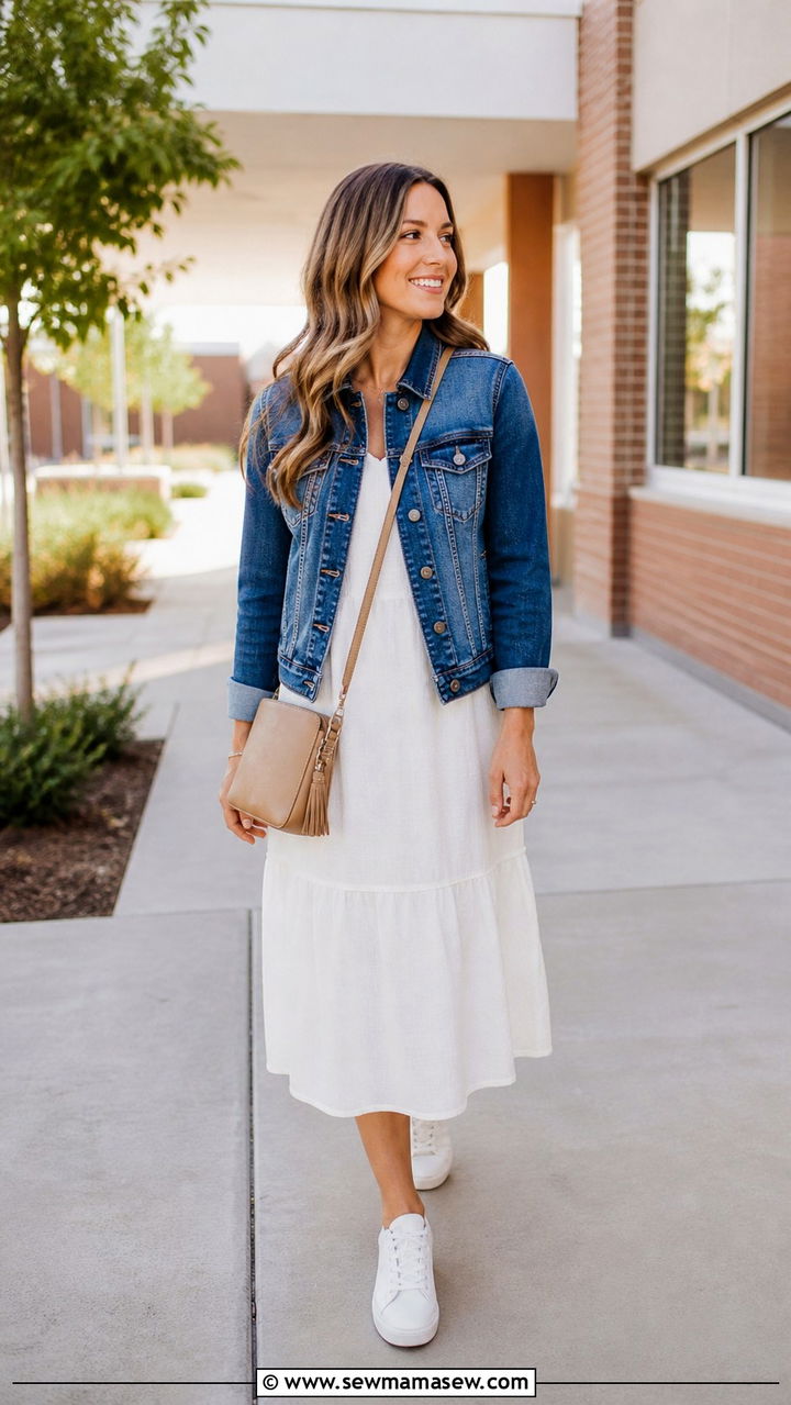 Teacher Outfit Shacket and Turtleneck Dress - 40 teacher outfits