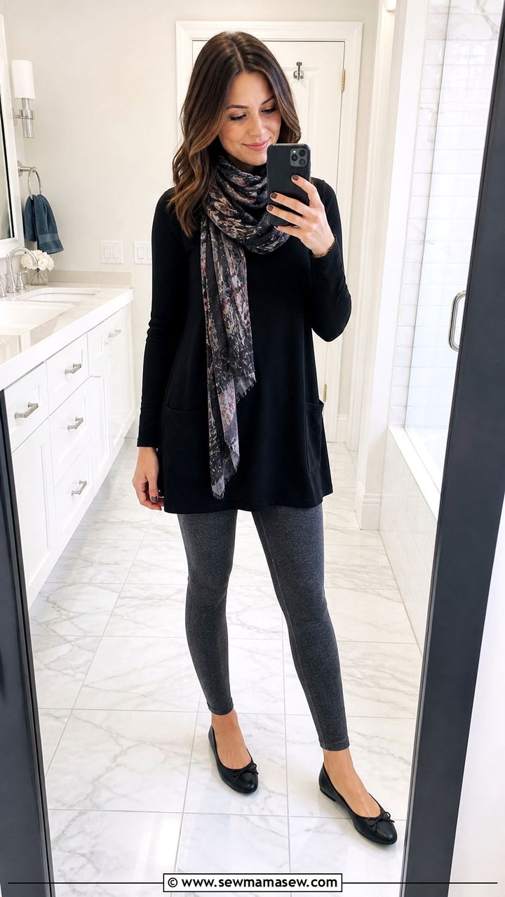 Teacher Outfit Tunic Top and Leggings - 40 teacher outfits