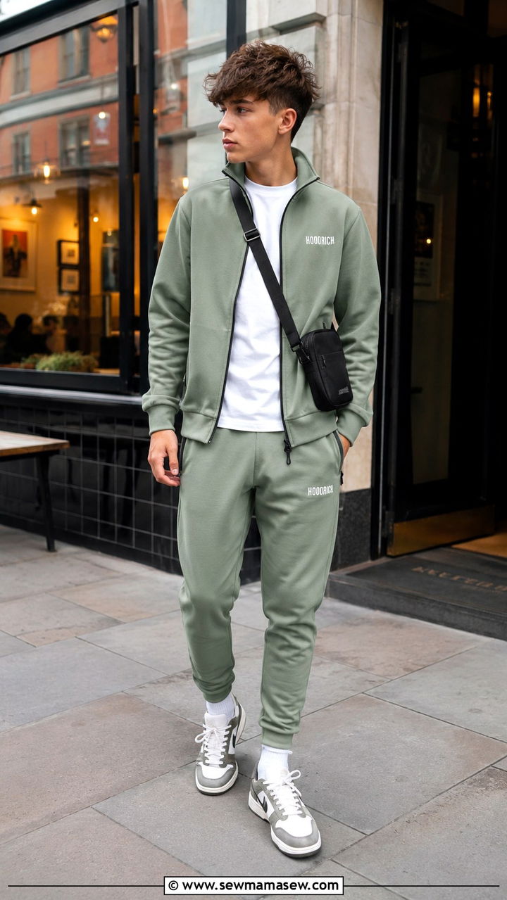 Teen Boy Matching Tracksuit Set Outfit - 25 Outfit ideas for teen boys