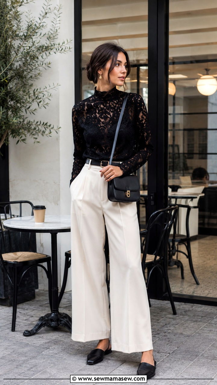 Textured Lace Top Outfit 2026 - 25 2026 fashion trends women