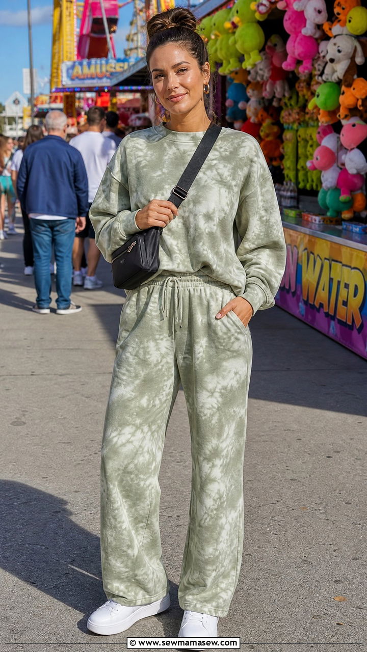Tie Dye Matching Set for Casual Date - 30 Matching set outfit ideas for date casual