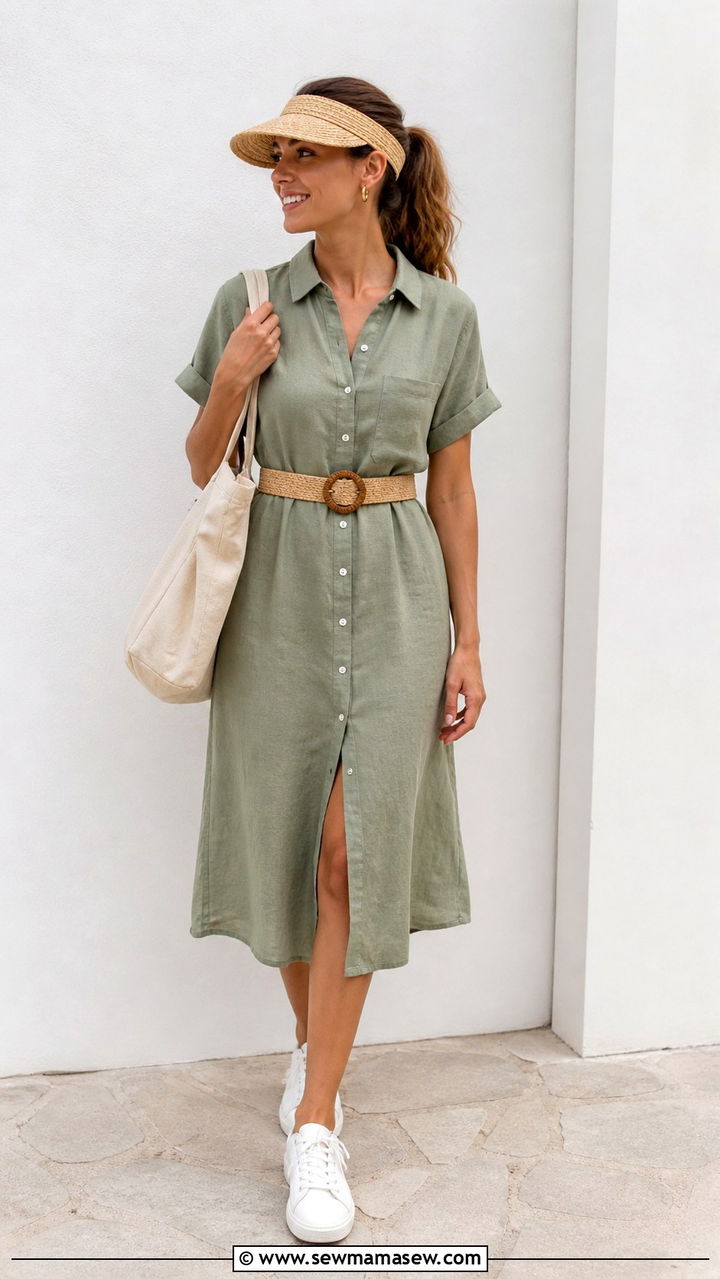 Tie Front Blouse with Cropped Capri Pants - 40 Hawaii outfit ideas