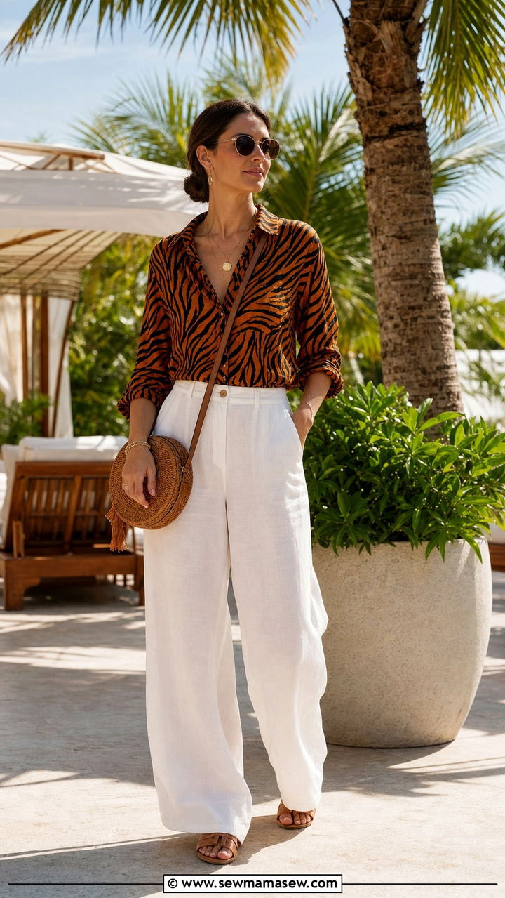 Tiger stripe shirt outfit - 35 Animal print outfit ideas 2026