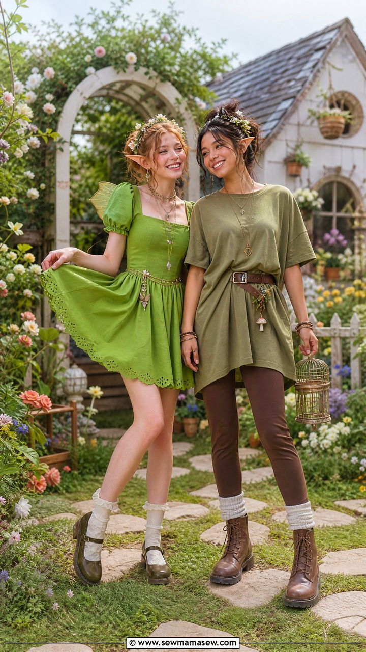Tinker Bell and Peter Pan Bestie Outfit - 30 Disney outfits matching