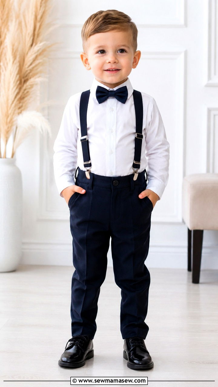 Toddler Boy Dress Shirt And Suspenders With Trousers Outfit - 30 Toddler boy outfit ideas