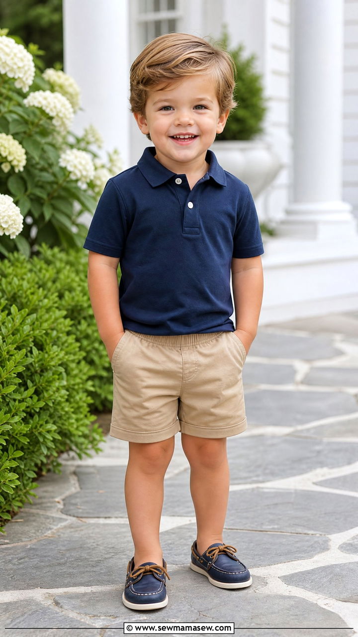 Toddler Boy Polo And Shorts Outfit - 30 Summer outfits for toddlers