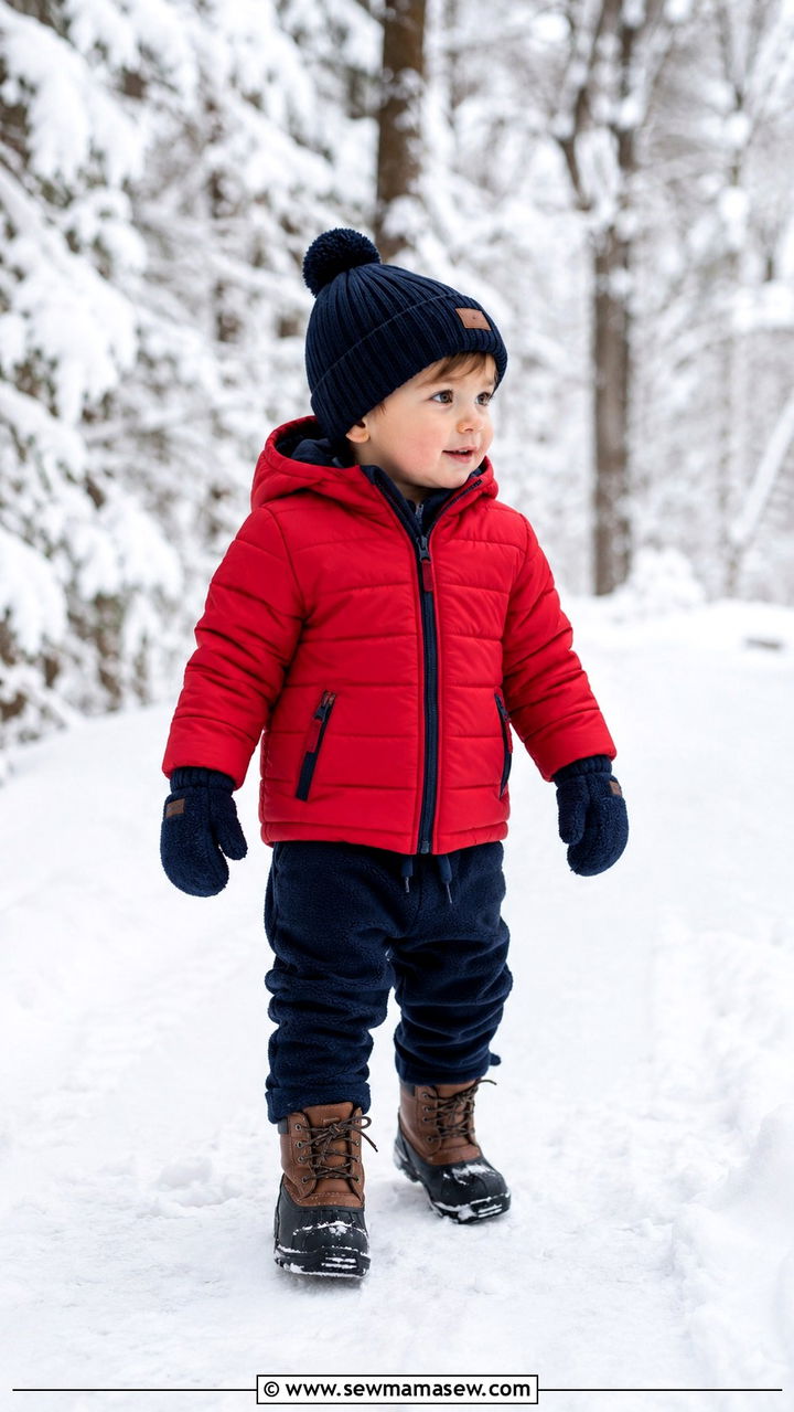 Toddler Boy Puffer Jacket And Fleece Joggers Outfit - 30 Toddler boy outfit ideas