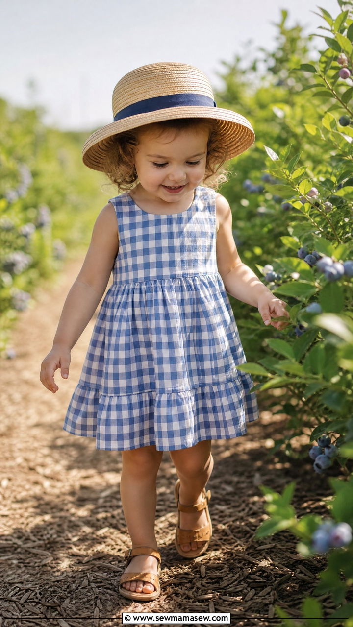 Toddler Gingham Dress Summer Outfit - 30 Summer outfits for toddlers