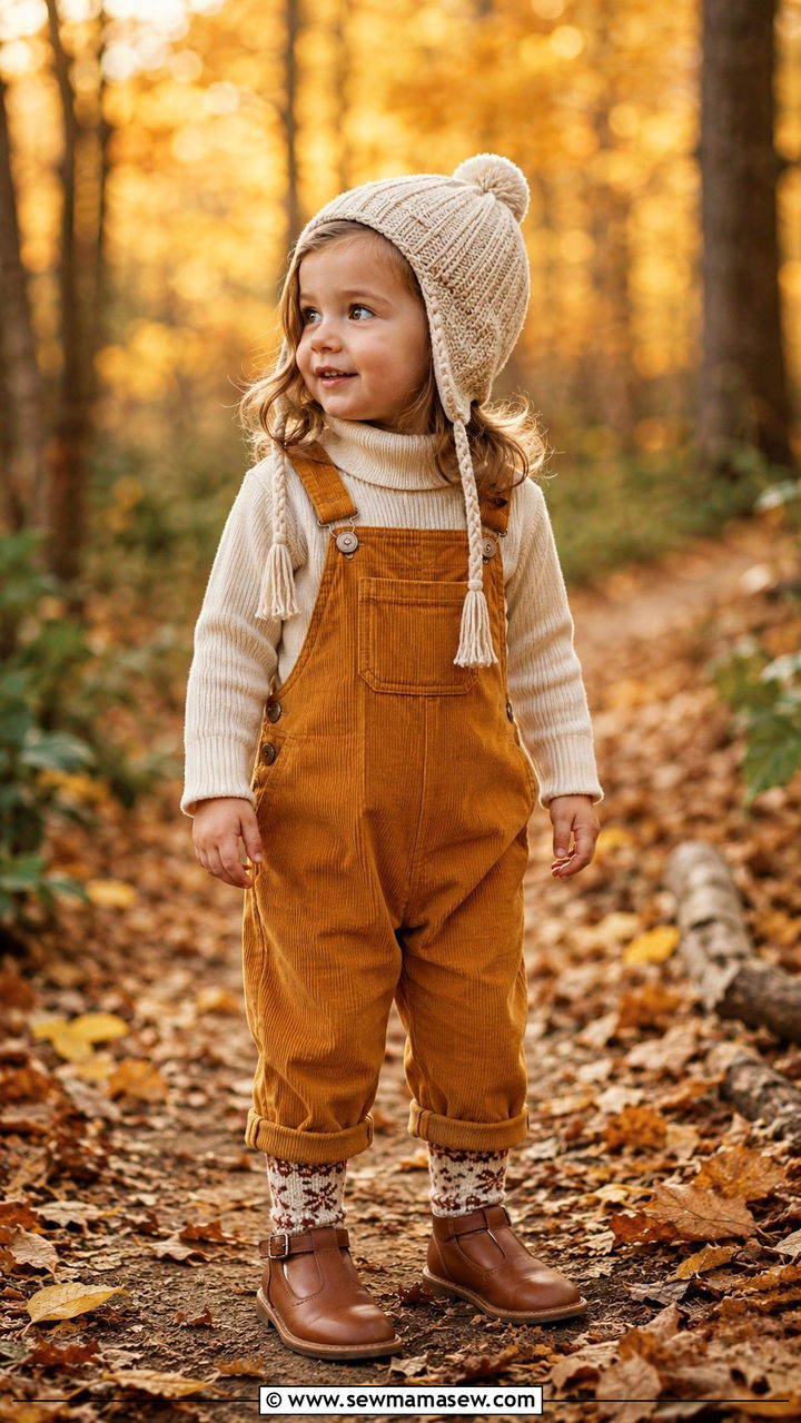 Toddler Girl Corduroy Overalls Outfit - 30 Toddler girl outfit ideas