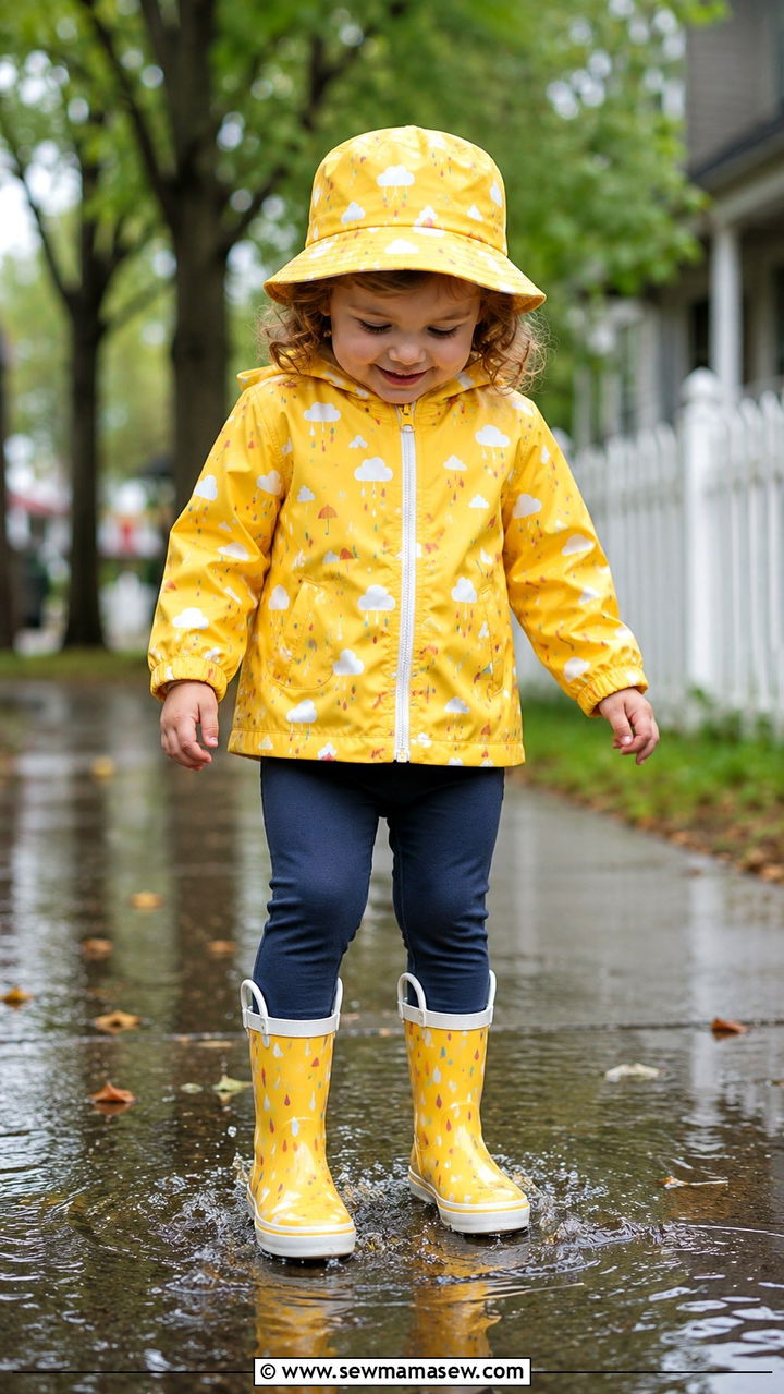 Toddler Girl Rain Jacket and Boots - 30 Toddler girl outfit ideas