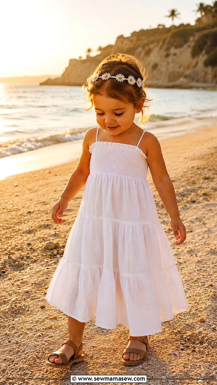 Toddler Girl Tiered Maxi Dress - 30 Toddler girl outfit ideas