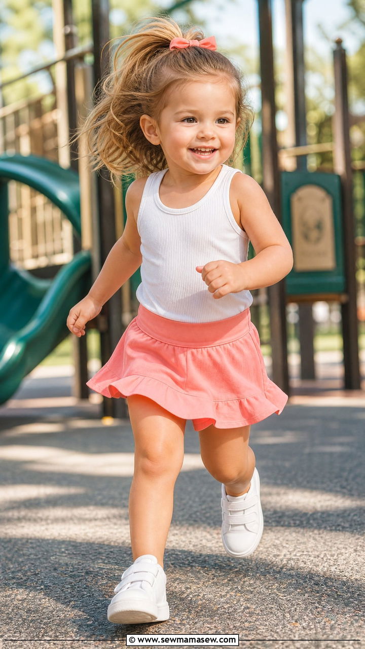 Toddler Skort And Tank Top Outfit - 30 Summer outfits for toddlers
