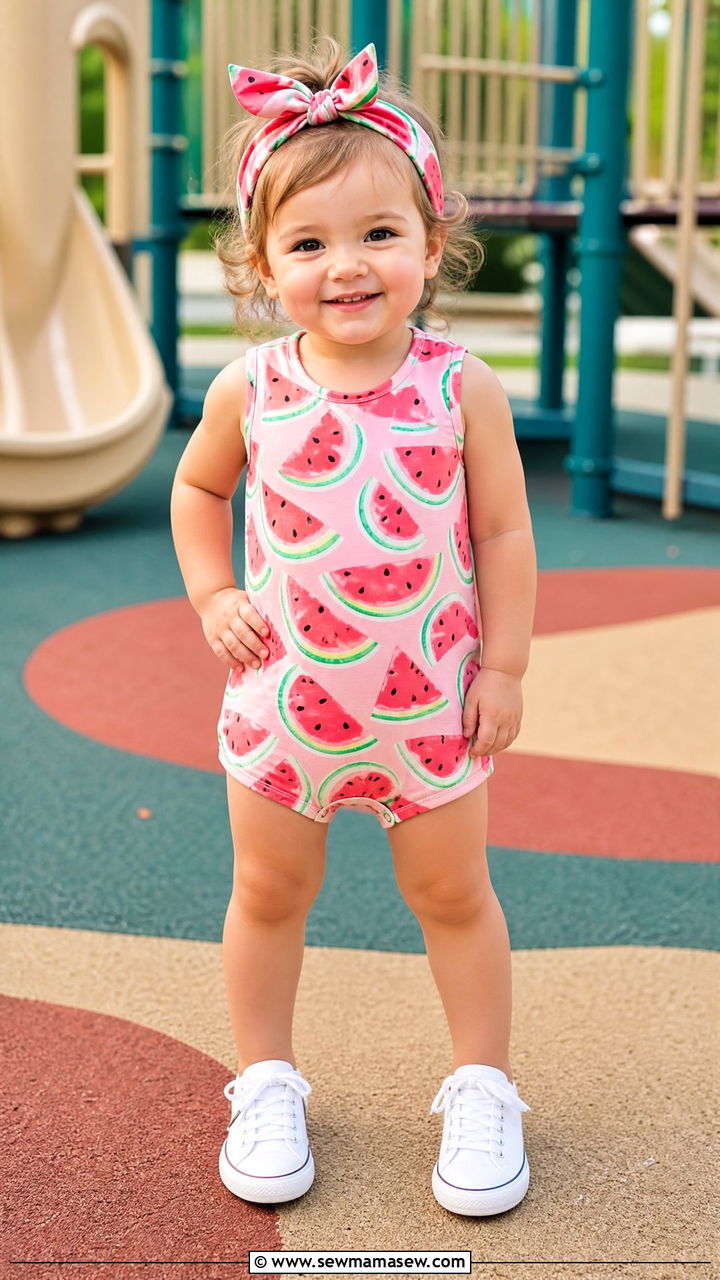 Toddler Sleeveless Romper Outfit - 30 Summer outfits for toddlers