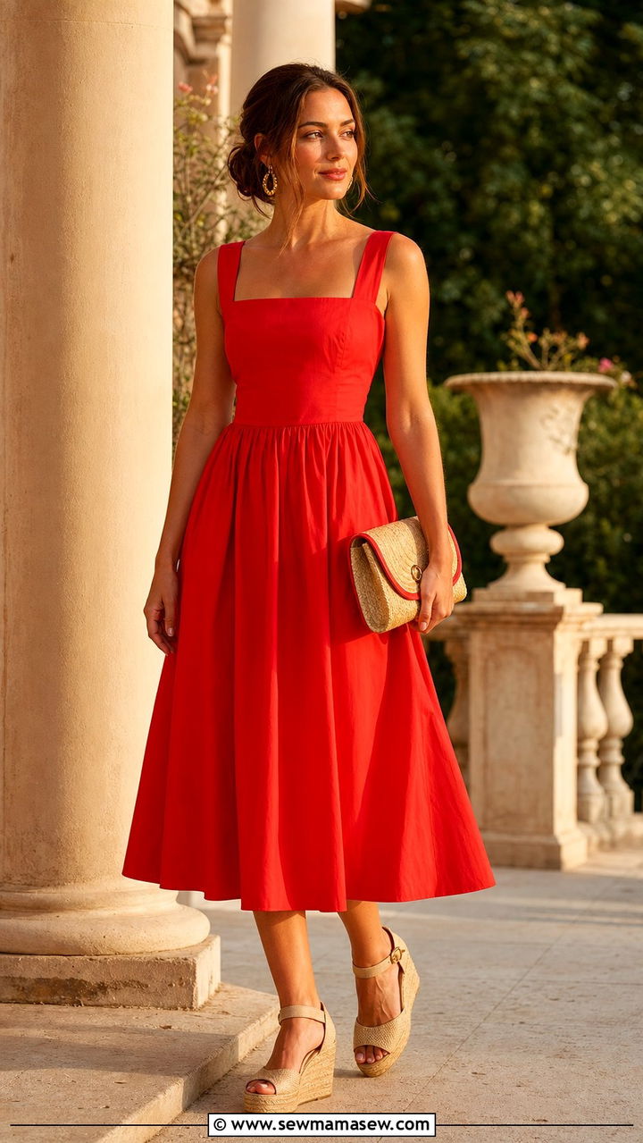 Tomato Red Dress Outfit Summer - 25 spring summer 2026 outfits aesthetic