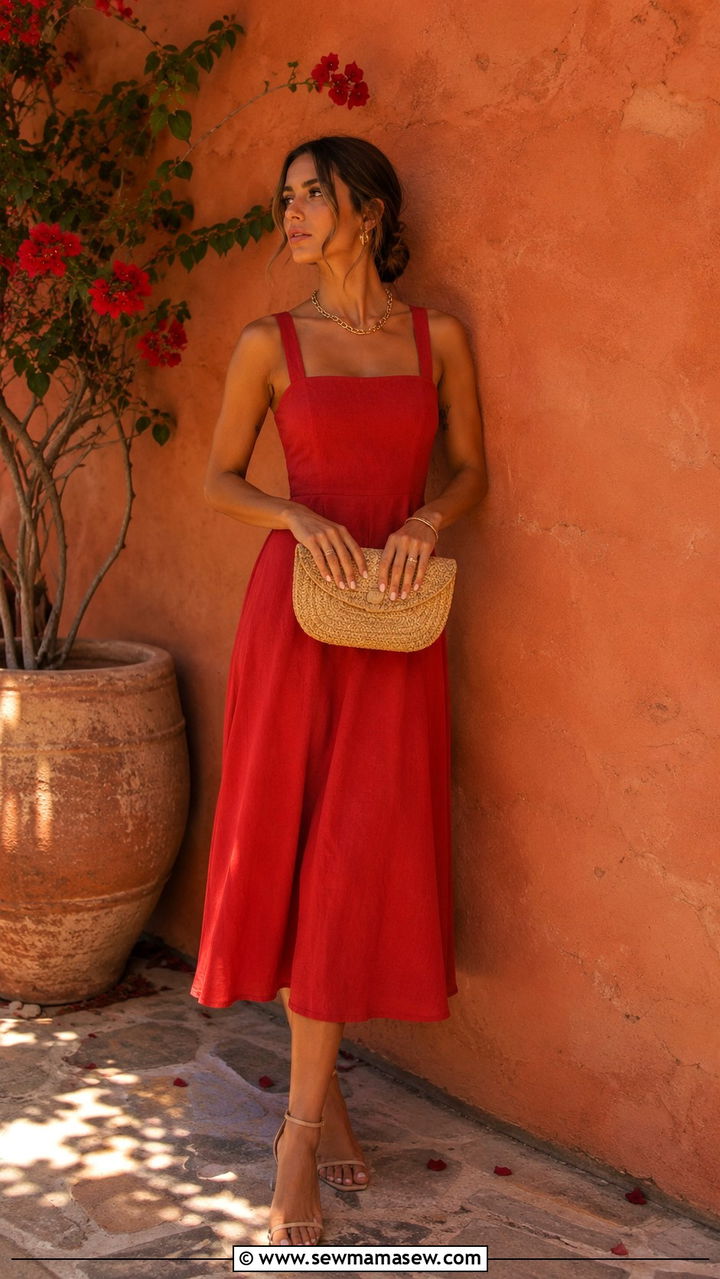 Tomato Red Dress Summer Outfit 2026 - 30 spring summer 2026 outfits for women