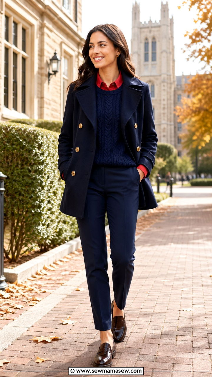 Tomato Red and Navy Outfit - 40 All tomato red outfit ideas