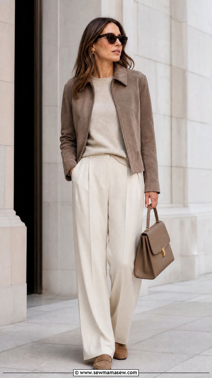 Tonal Neutral City Break Outfit - 25 City break outfit ideas