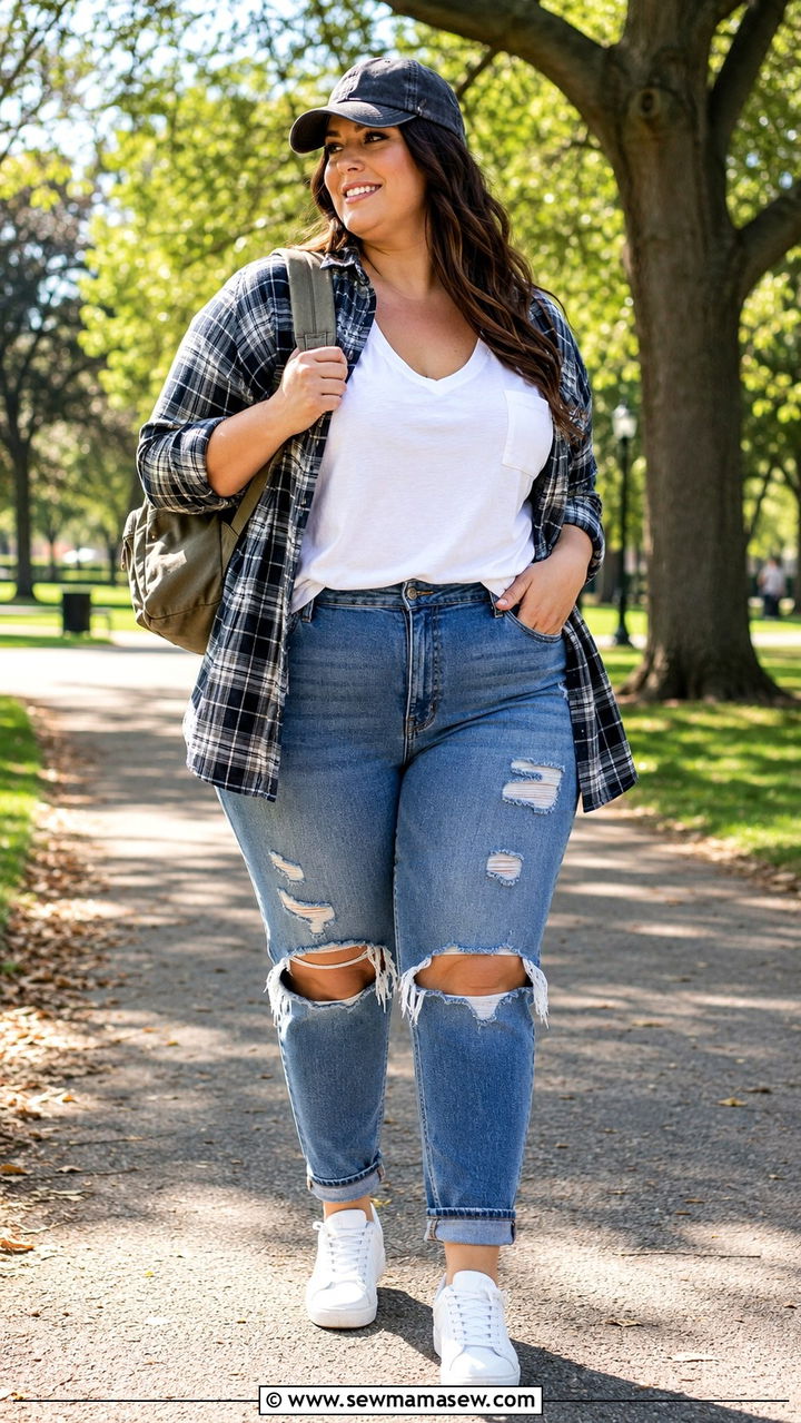Torrid distressed jeans casual look - 20 Plus size from Torrid