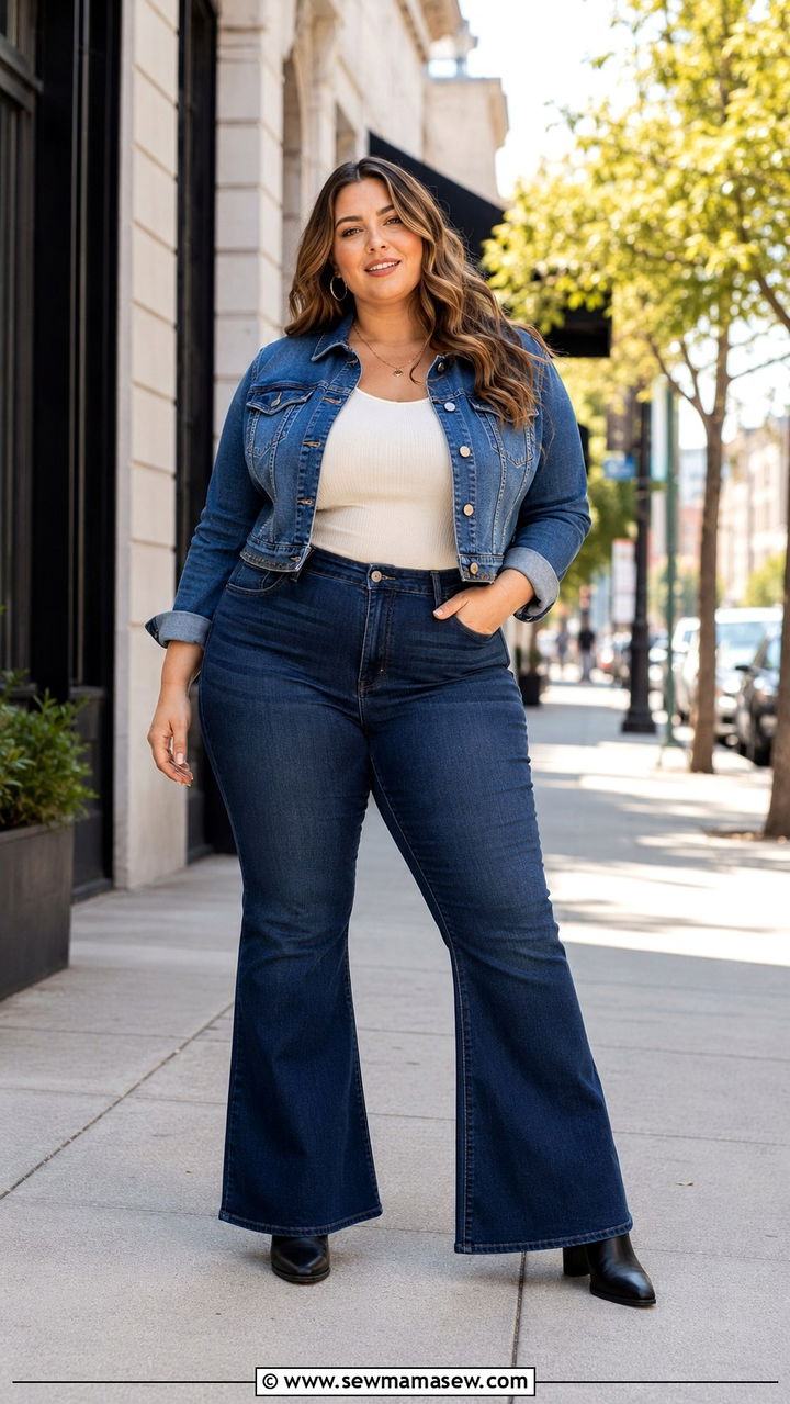 Torrid flare jeans outfit - 20 Plus size from Torrid
