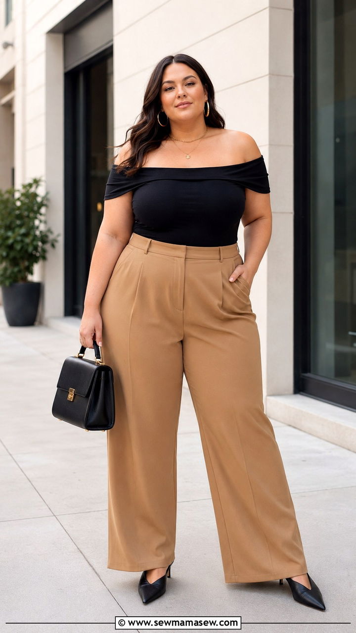 Torrid off the shoulder top with trousers - 20 Plus size from Torrid