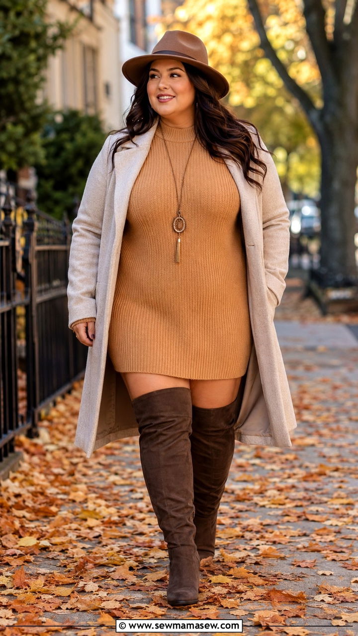 Torrid sweater dress with boots - 20 Plus size from Torrid