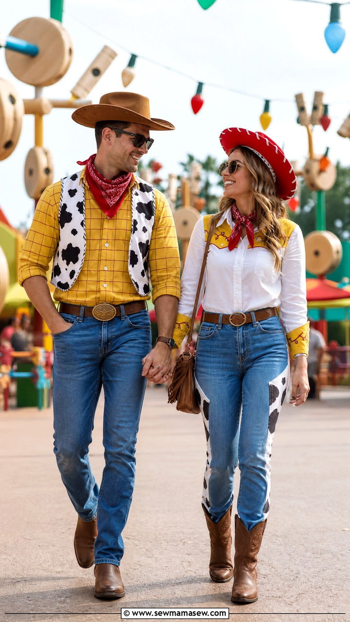 Toy Story Woody and Jessie couple Disneybound - 30 Disney outfit ideas for honeymoon