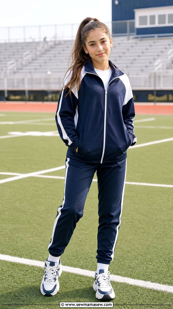 Track Jacket With Matching Track Pants - 30 Cute outfits for 13 year olds