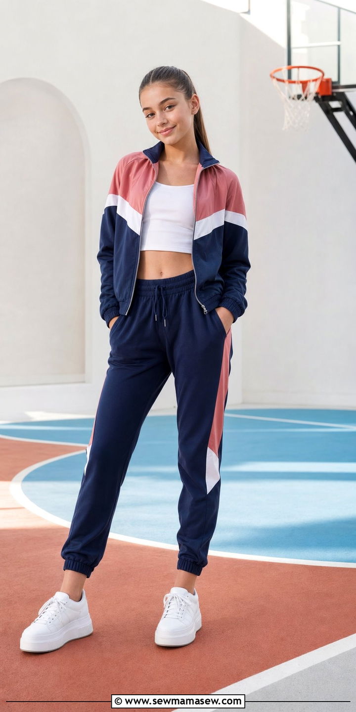 Track Jacket and Joggers Outfit - 25 Cute outfits for 14 year olds