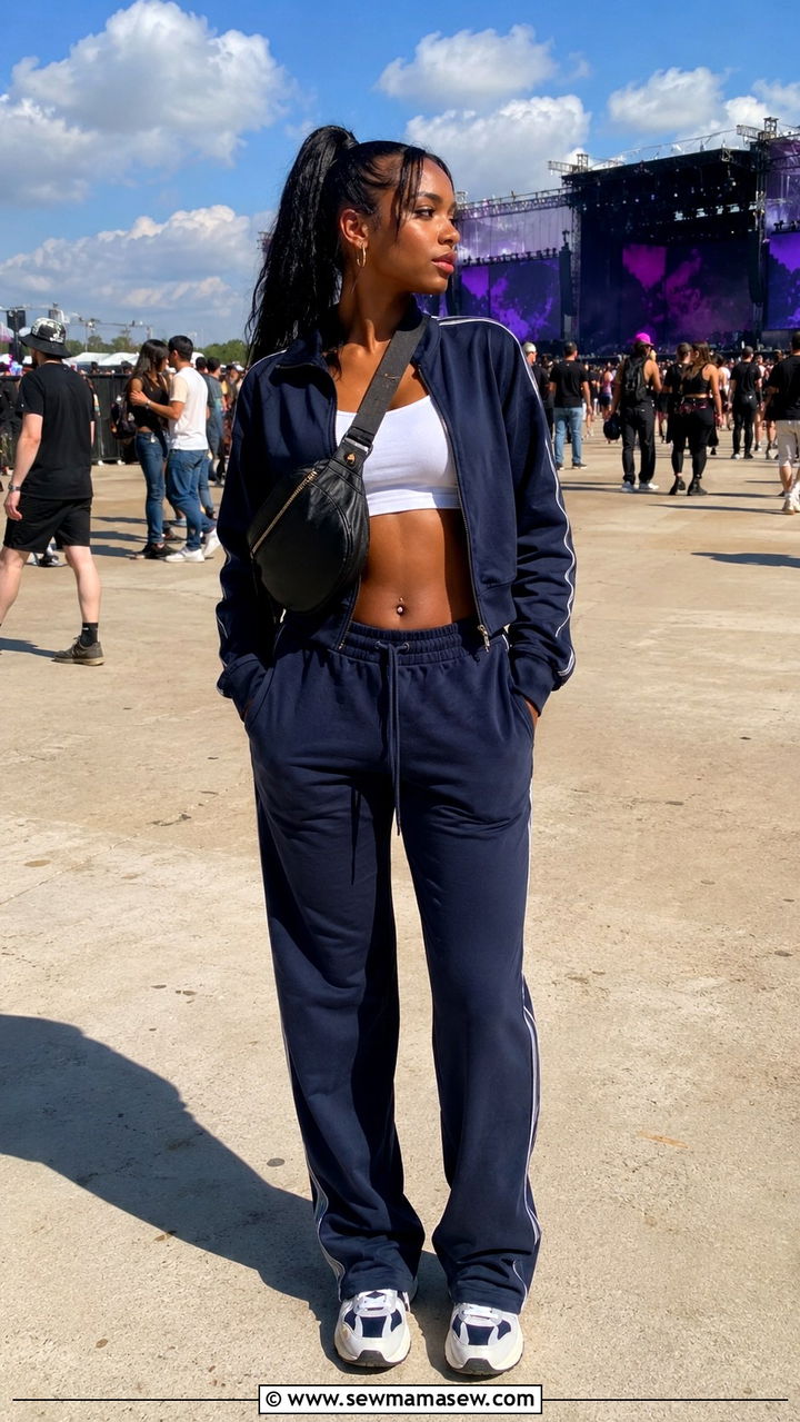 Track Jacket and Sweatpants Set Outfit - 25 Rolling Loud outfit ideas