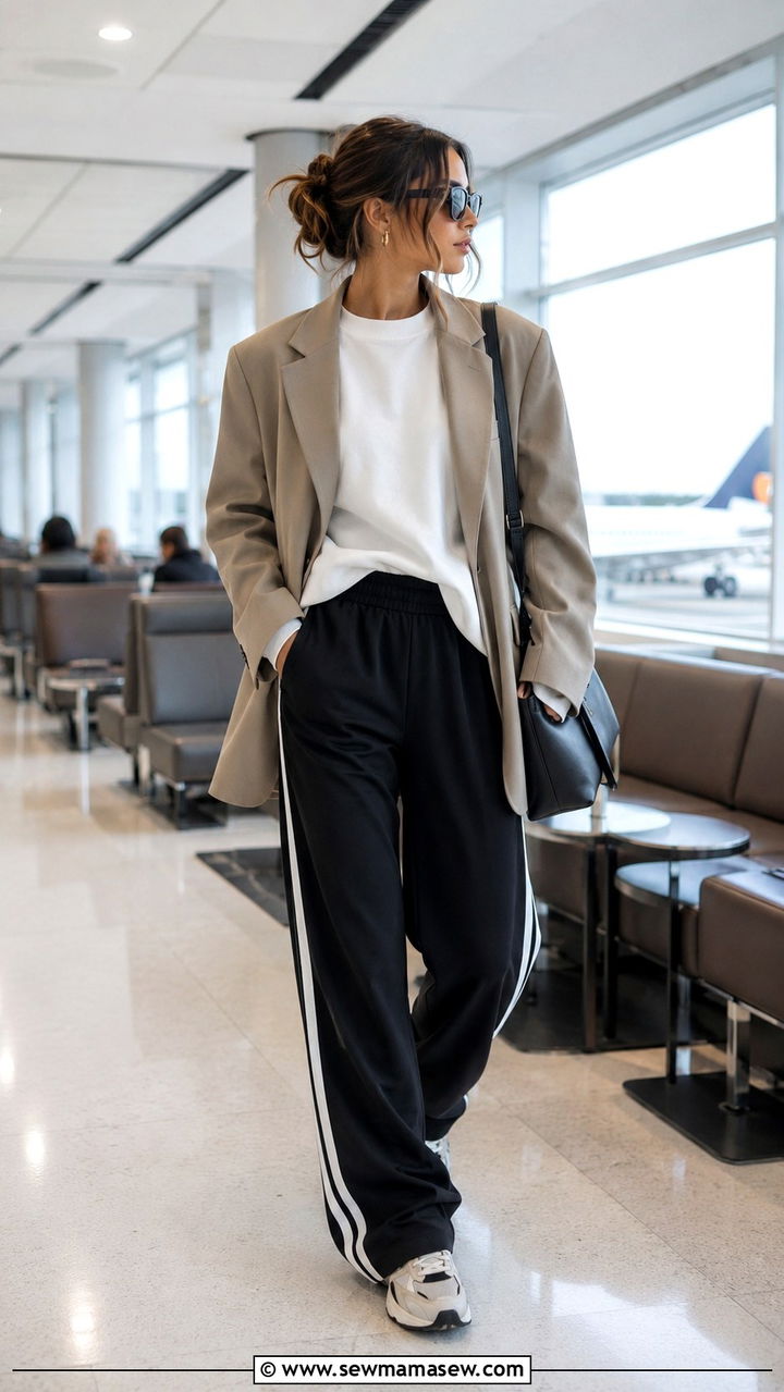 Track Pant Sporty Outfit - 30 trouser outfit ideas for women
