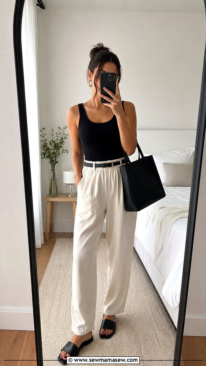 Track Pants with a Tank Top - 30 how to style track pants