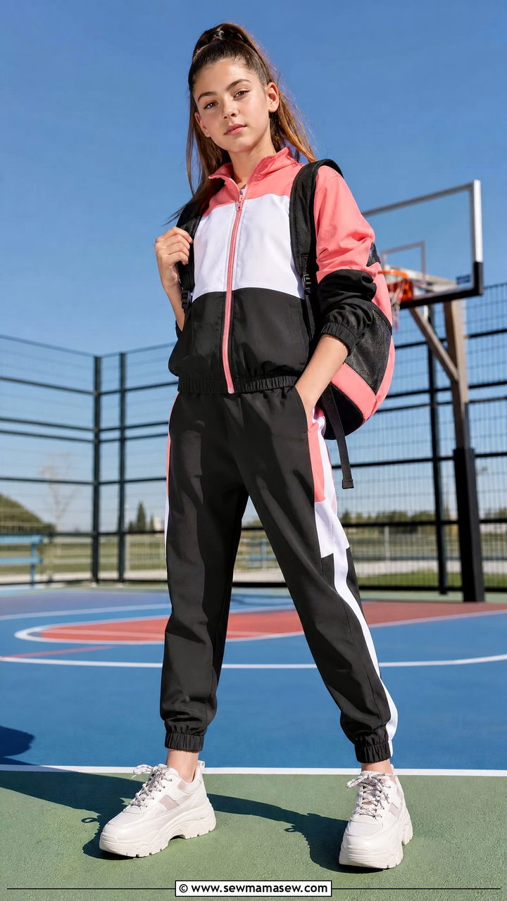 Track Suit Set With Chunky Sneakers Outfit - 30 Cute outfits for tweens