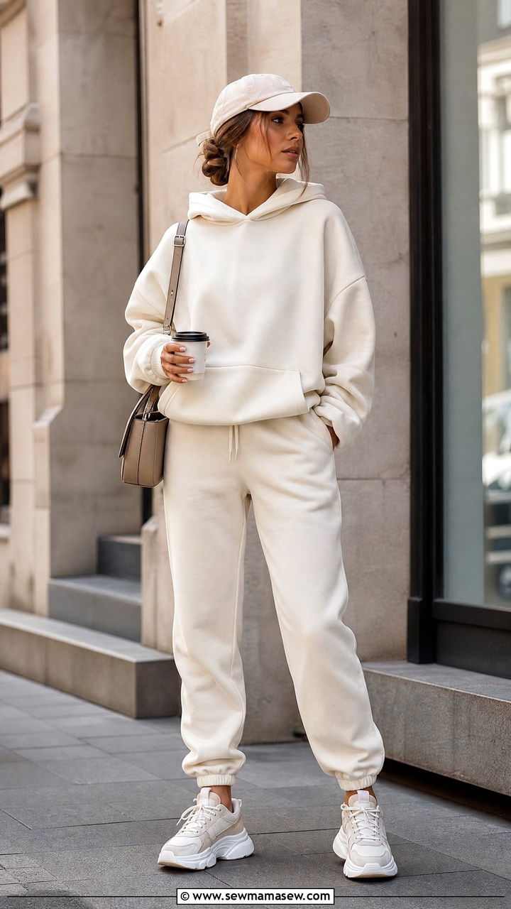 Tracksuit Hoodie and Joggers Set - 35 matching set outfits for women