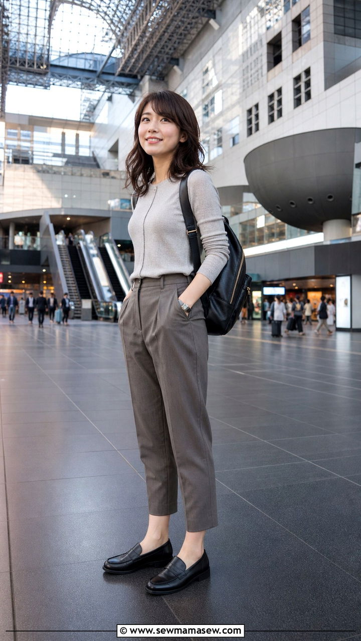 Train station slip on shoe outfit Kyoto - 40 What to wear in Kyoto