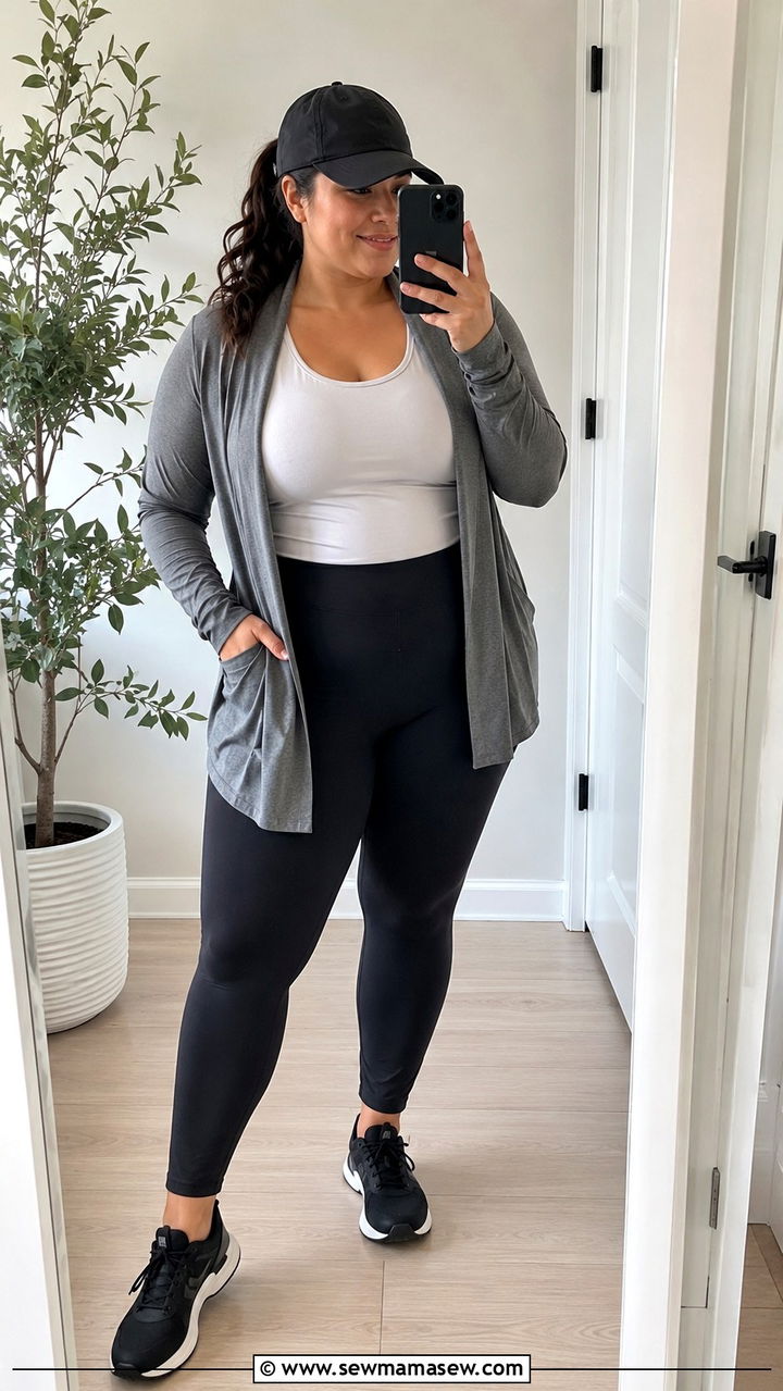 TravelKnit Cardigan with Leggings and Trainers - 20 Plus size from Universal Standard