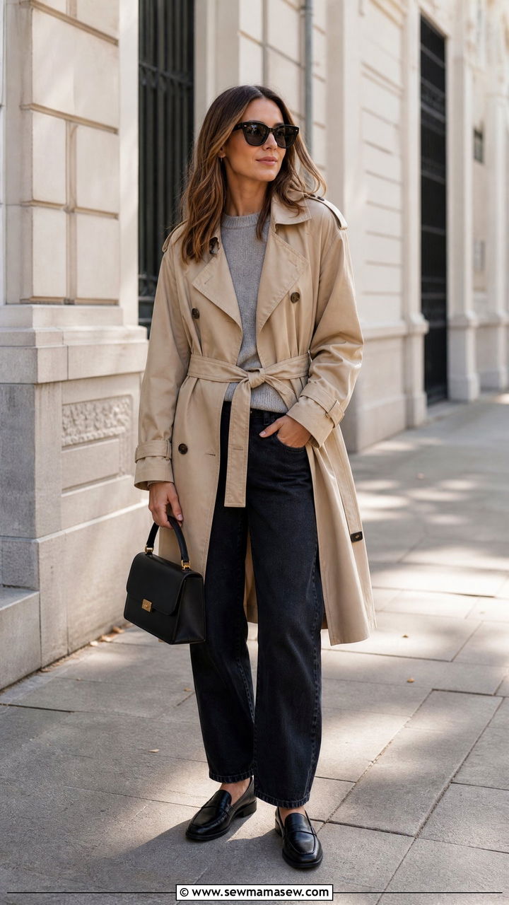 Trench Coat And Barrel Jeans Outfit - 25 how to style barrel jeans