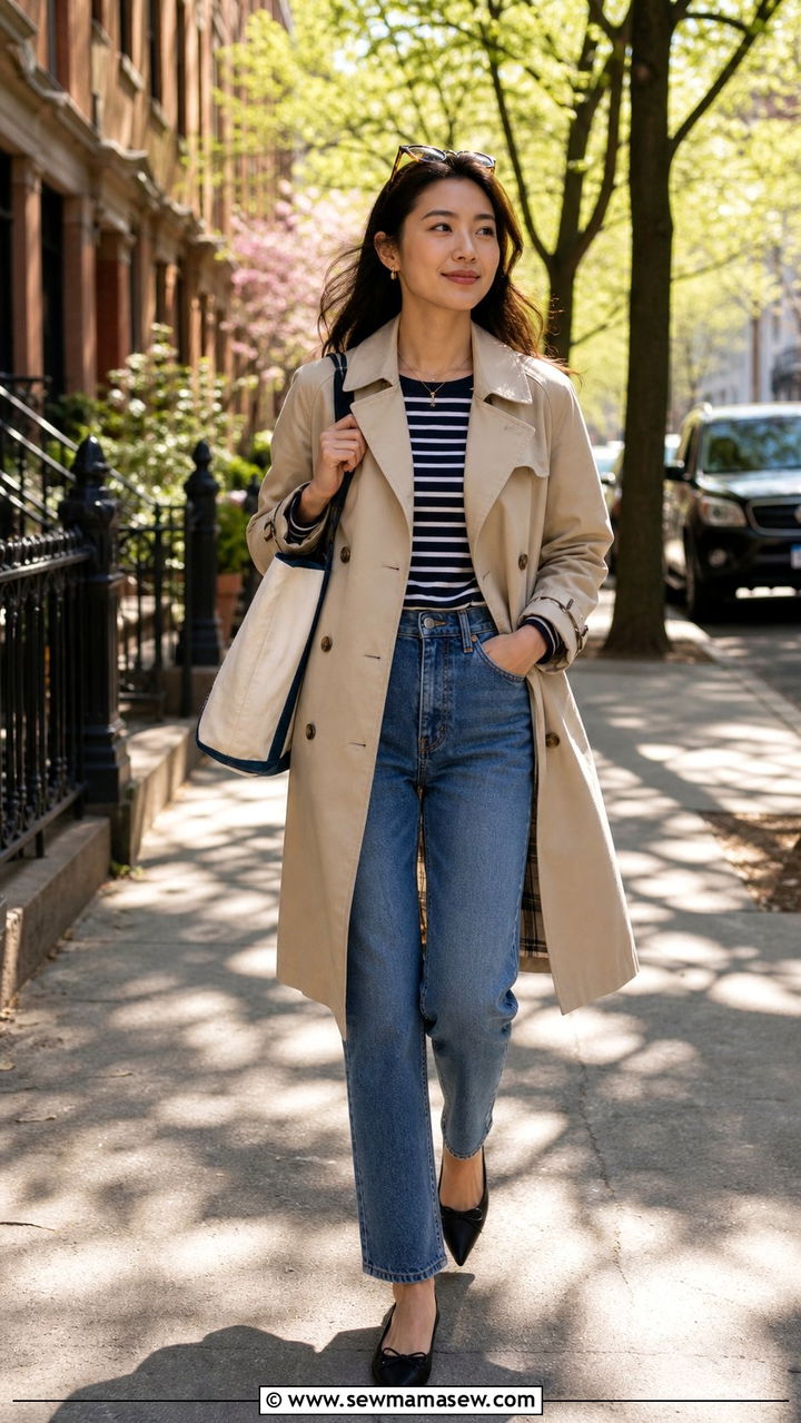 Trench Coat And Jeans Spring Outfit - 25 Spring outfit formulas