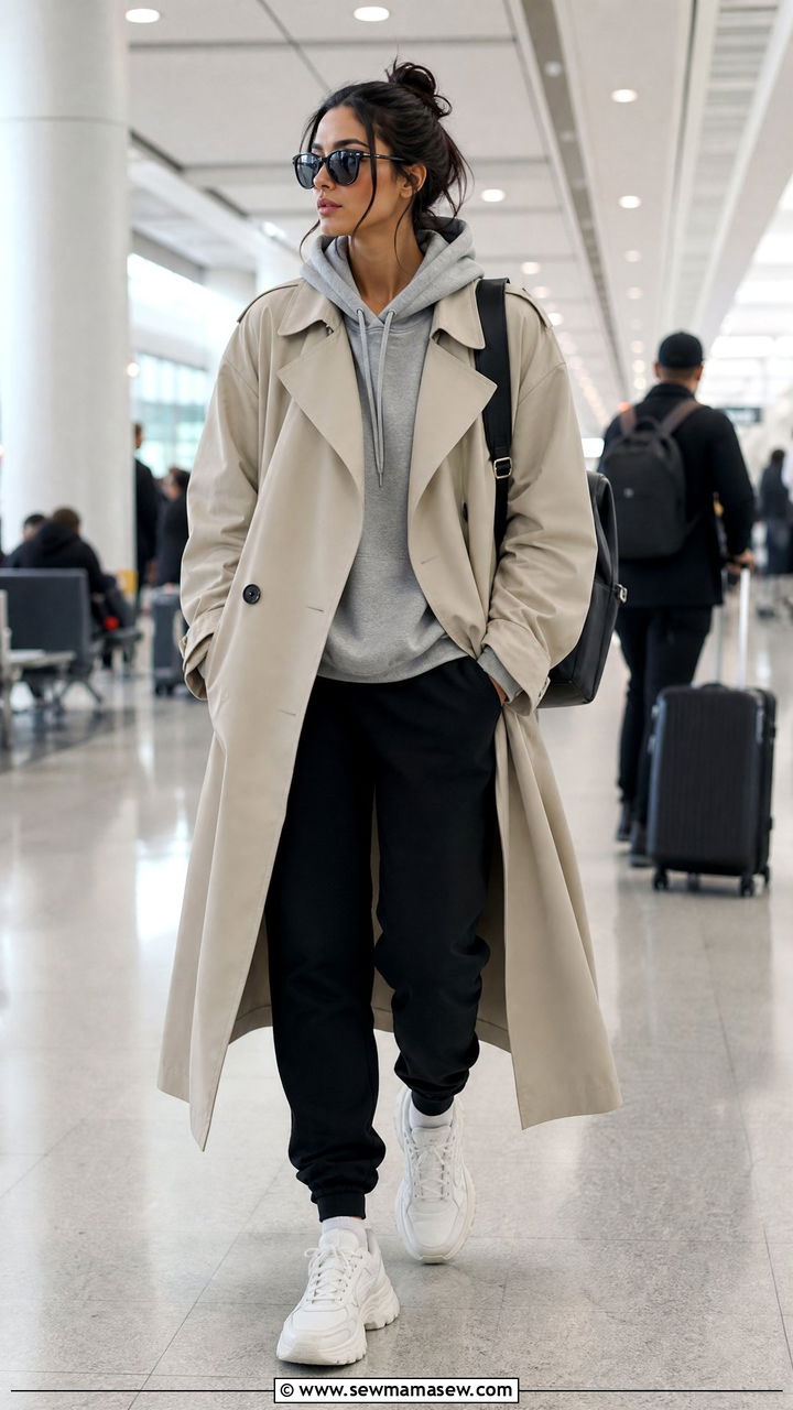 Trench Coat With A Hoodie - 30 classy trench coat outfits