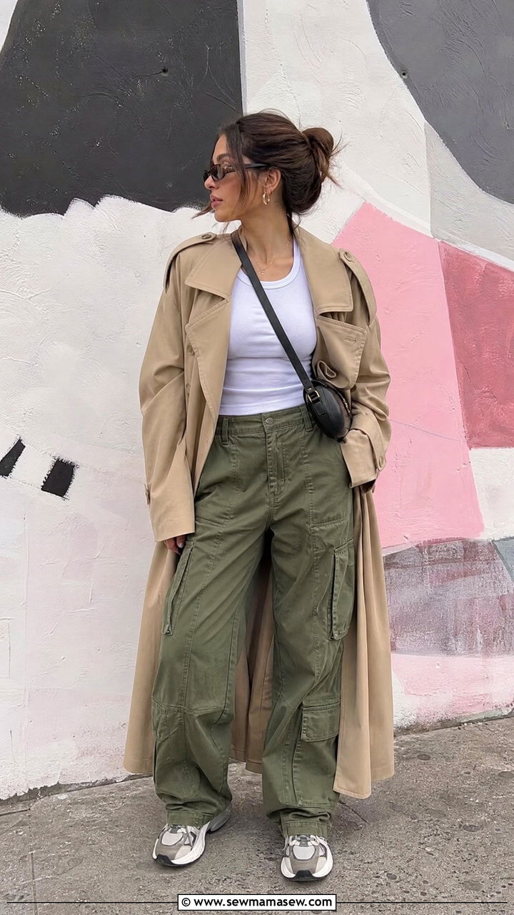 Trench Coat With Cargo Pants - 30 classy trench coat outfits