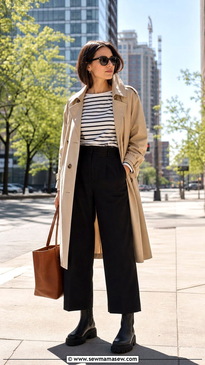Trench Coat and Ankle Boots Austin Spring - 40 What to wear in Austin