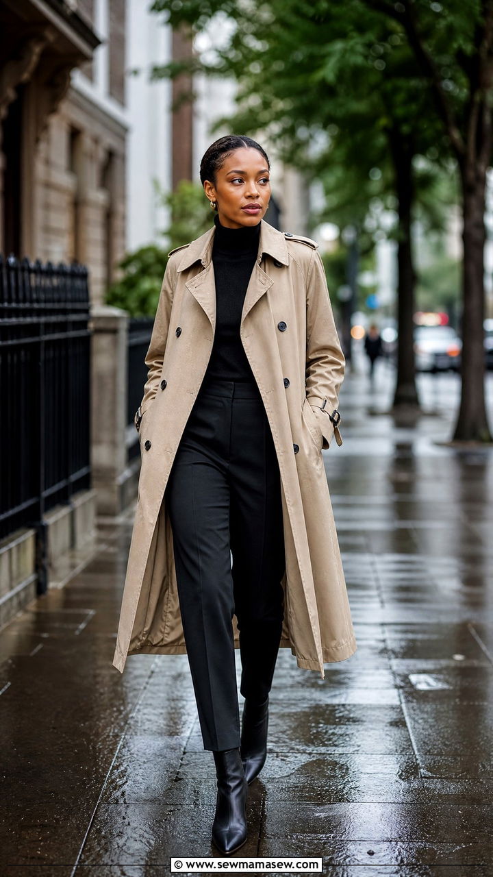 Trench Coat and Ankle Boots Outfit - 25 Nairobi outfit ideas