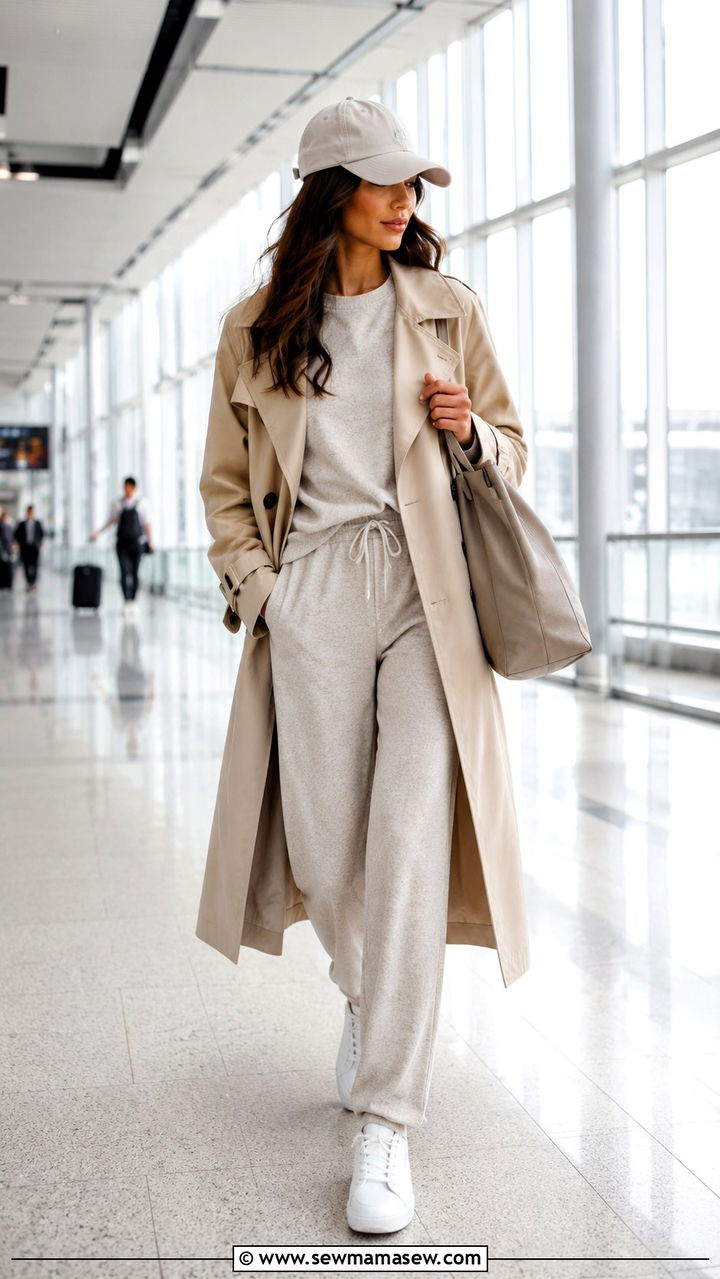 Trench coat over matching tracksuit outfit - 20 Stylist outfit ideas