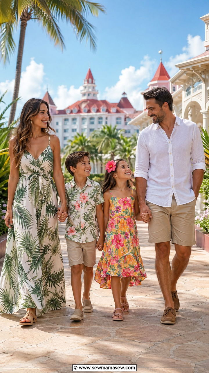 Tropical Disney Family Vacation Outfits - 35 Disney outfit ideas for family