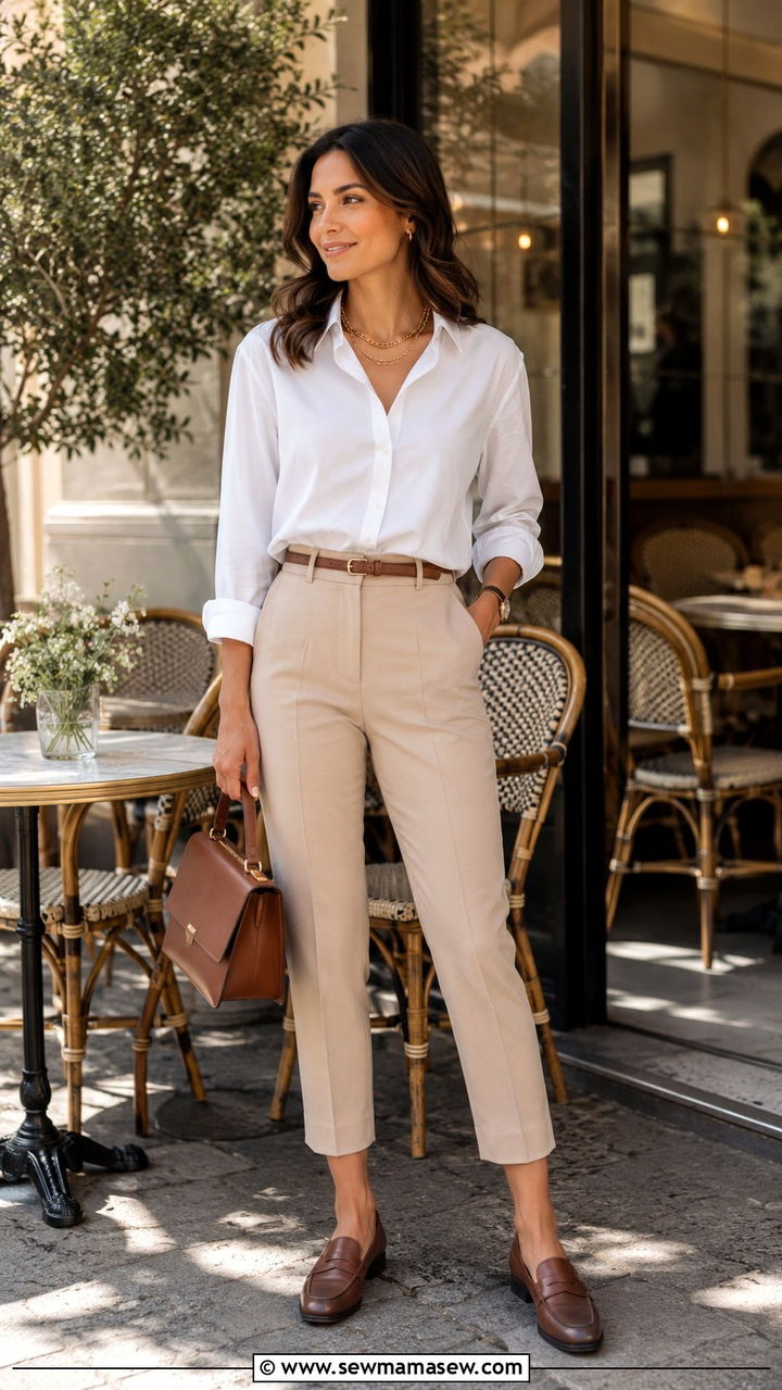 Trousers With Loafers Casual Outfit - 30 casual trousers outfits