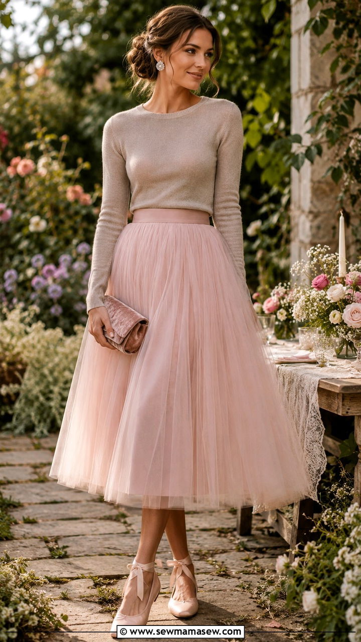 Tulle Midi Skirt Outfit For Skinny Legs - 25 Outfit ideas for skinny legs